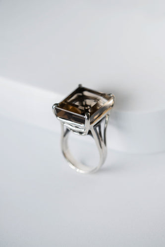 Smoky Quartz Josephine ring